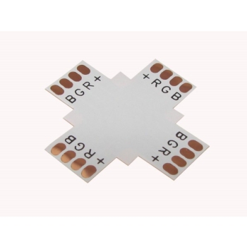 Złączka led 10mm czterostronna RGB