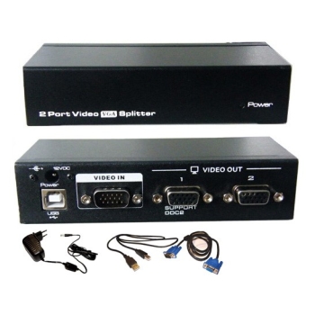 Rozgałęźnik VGA 1 input/2 output