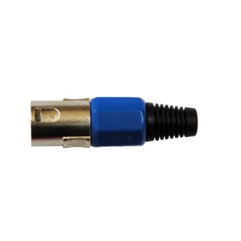 Wtyk XLR 3p  niebieski