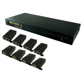 Rozgałęźnik HDMI 1x8 po skrętce