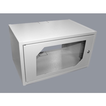Szafa 19" wisząca ECO  6U 540x350 RAL7035 szkło