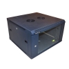 Szafa 19" wisząca ZETA  6U 600x600 RAL9004 szkło