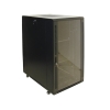 Szafa 19" stojąca 27U 600x1000 BETA RAL9004 szkło-