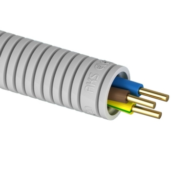 Rura karbowana z przewodem RKGL 20 + H07V-U 3x2,5