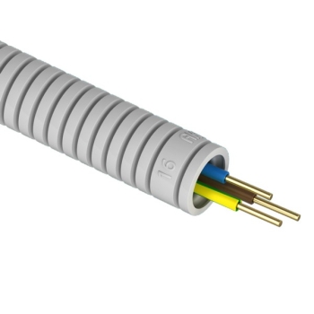 Rura karbowana z przewodem RKGL 16 + H07V-U 3x1,5