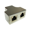 Rozgałęźnik 8P8C RJ45 cat5e, cat6 1gn/2gn ekranowa