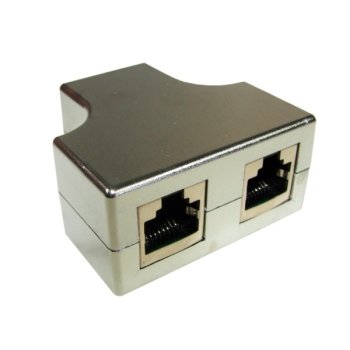Rozgałęźnik 8P8C RJ45 cat5e, cat6 1gn/2gn ekranowa