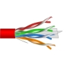 Przewód UTP6 drut Cu  305m  MAXCABLE czerwony
