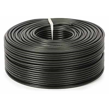 Przewód RG6U 1,0Cu żelowany UV czarny 200m Dipolne