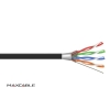 Przewód FTP6 drut Cu UV czarny 305m MAXCABLE