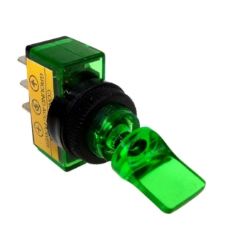 Przełącznik samoch. dźwigniowy ASW-14D zielony