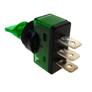 Przełącznik samoch. dźwigniowy ASW-14D zielony