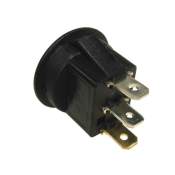 Przełącznik podświetlany okrągły 12V czerwony