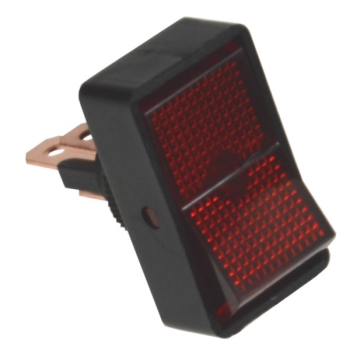 Przełącznik sam. ASW-11D 12V/20A on-off czerwony