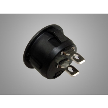 Przełącznik kołyskowy okrągły czarny 250V/6A