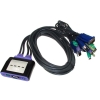 Przełącznik KVM 4/1 PS/2 +audio z kablami mini-
