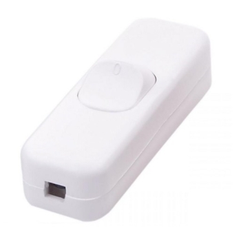 Przełącznik przelotowy duży biały 3A/250V