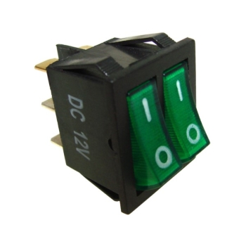 Przełącznik IXL2101 1B 12V/20A zielony