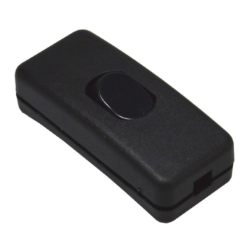 Przełącznik przelotowy czarny 3A/250V