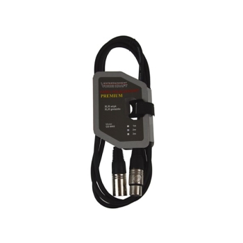 Przedłużacz XLR mikrofonowy black 2,0m