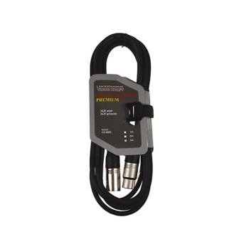 Przedłużacz XLR mikrofonowy black 3,0m
