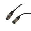 Przedłużacz XLR mikrofonowy black 15,0m
