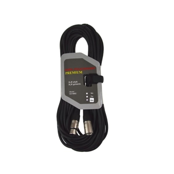 Przedłużacz XLR mikrofonowy black 15,0m