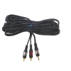 Kabel Jack3,5st-2RCA łezka złoty  5,0m