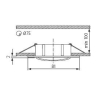 Oprawa sufitowa ruchoma Navi CTX DT10 chrom  *