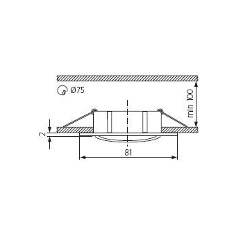 Oprawa sufitowa ruchoma Navi CTX DT10 chrom  *