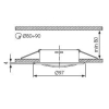 Oprawa sufitowa ARGUS CT-2115-C/M chrom mat  *