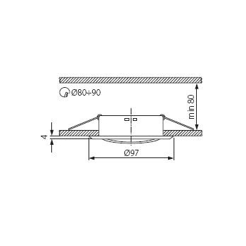 Oprawa sufitowa ARGUS CT-2115-C/M chrom mat  *