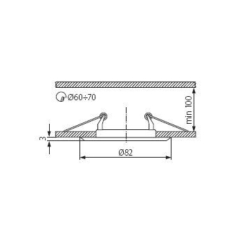 Oprawa sufitowa ARGUS CT-2114-C chrom  *