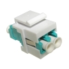 Adapter Keystone światłowodowy LC Duplex jednomodo