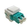 Adapter Keystone światłowodowy LC Duplex jednomodo