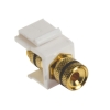 Adapter Keystone głośnikowy gn. banan czarne