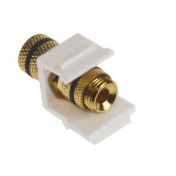 Adapter Keystone głośnikowy gn. banan czarne