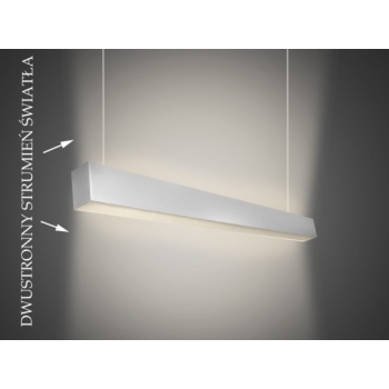 Oprawa led Cleeve  60W DW  1176x67x90mm srebrna