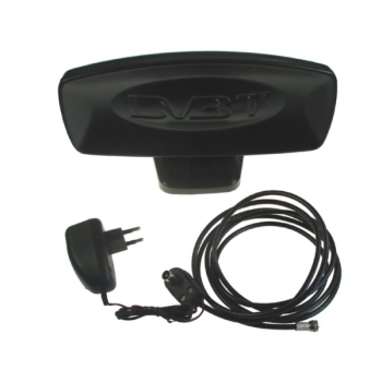 Antena TV pokojowa czarna mat DVB-T
