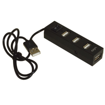 Rozgałęźnik USB 2.0 HUB 4-portowy aktywny z wyłącz