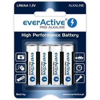 Bateria LR6 AA alkaliczna PRO everActive 4szt./bli
