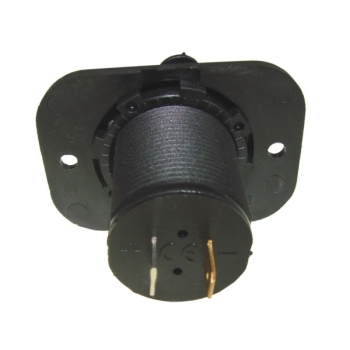 Ładowarka samochodowa montażowa 2x USB zamykana 12