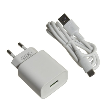 Ładowarka sieciowa USB Type-C L36 QC3.0 biała