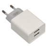 Ładowarka sieciowa USB x2 2.4A L65 biała