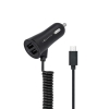 Ładowarka samochodowa micro USB + 2gn. USB 3,4A