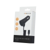 Ładowarka samochodowa micro USB + 2gn. USB 3,4A