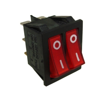 Przełącznik IXL2101 1C 220V/15A czerwony