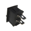 Przełącznik kołyskowy czarny 230V/6A 2pin