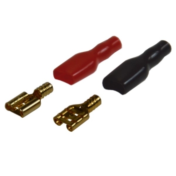 Konektor F (6,3) żeński + koszulka 2,5mm2 op/20szt