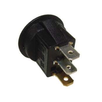 Przełącznik podświetlany okrągły czerwony 250V/6A